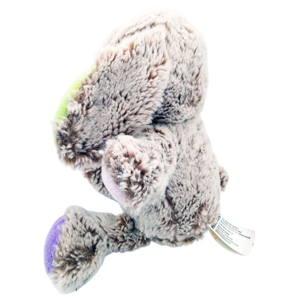 Bunny Plush Kellytoy Light Brown Stuffed Animal Colorful Paws Ears Easter 12 In - Picture 7 of 15